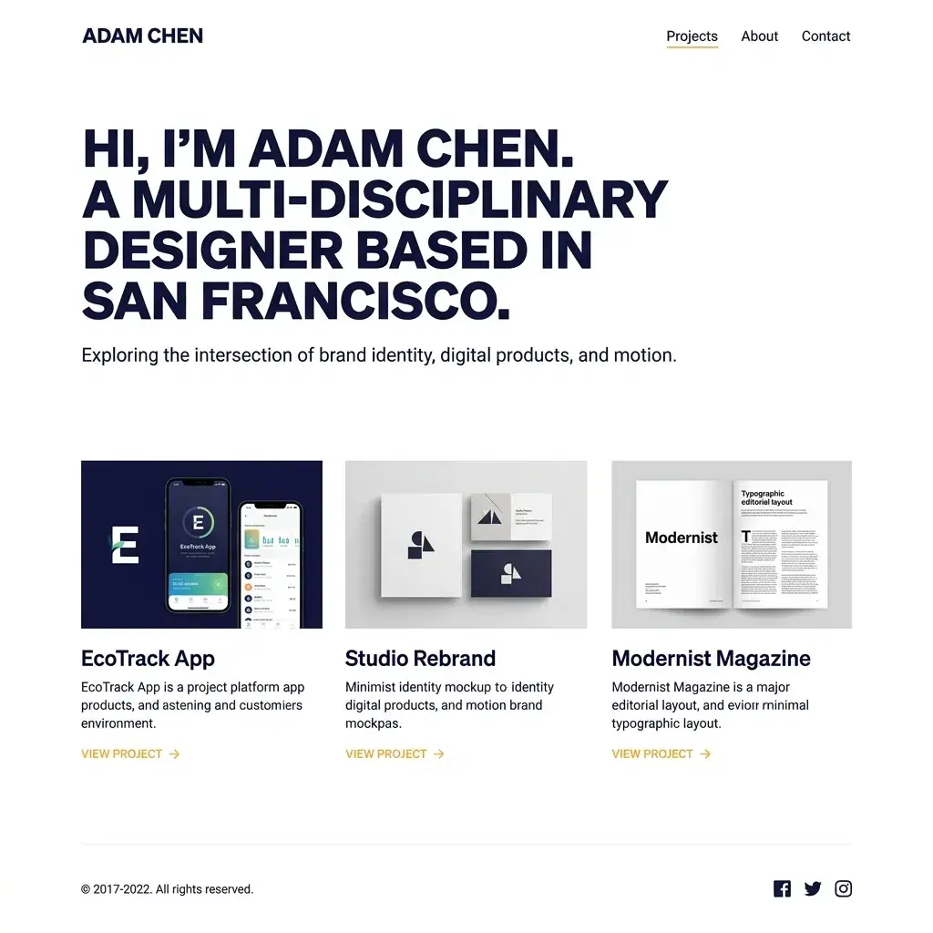 Personal portfolio site